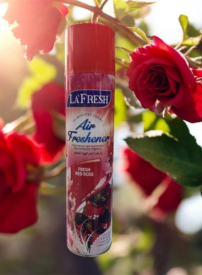 LA FRESH A fresh red rose makes the air fresher 300 ml