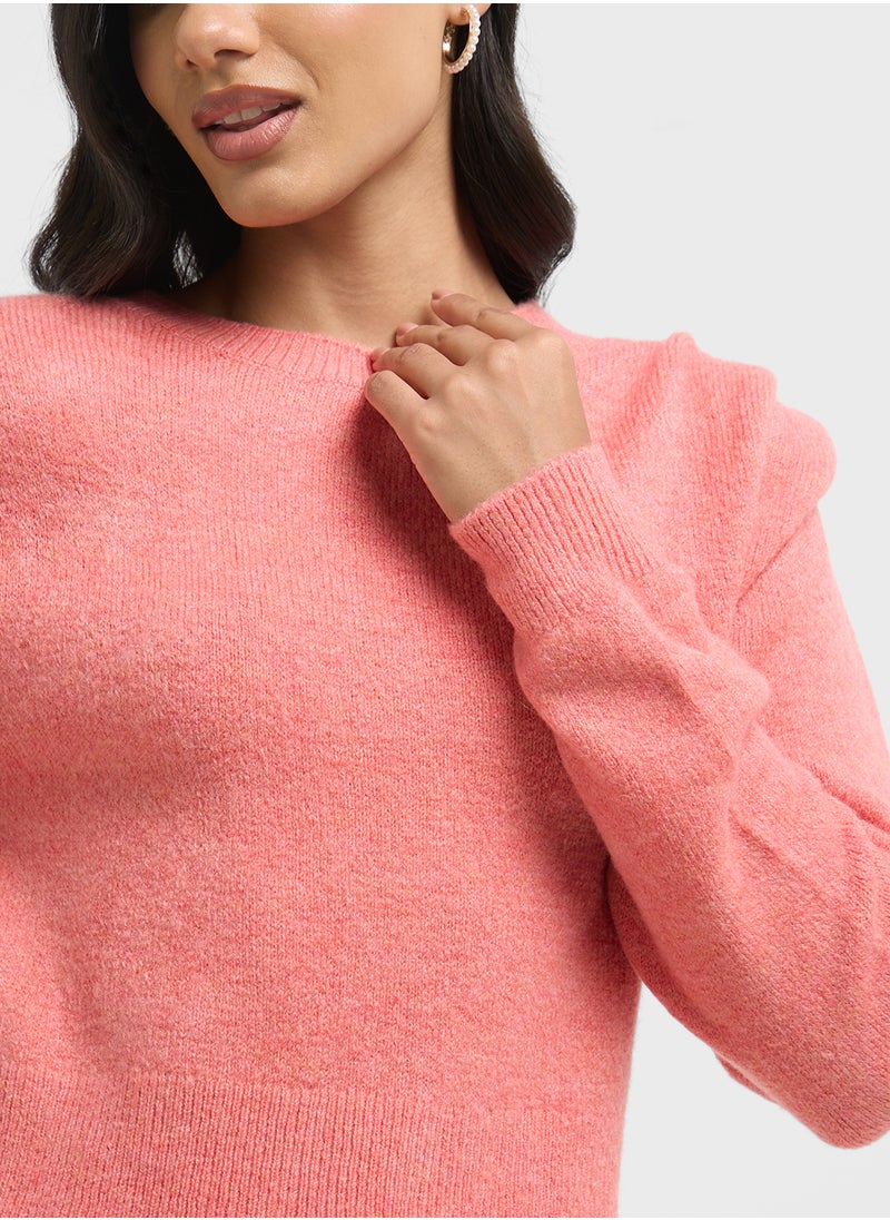 VERO MODA Round Neck Knitted Sweater  - Image 3