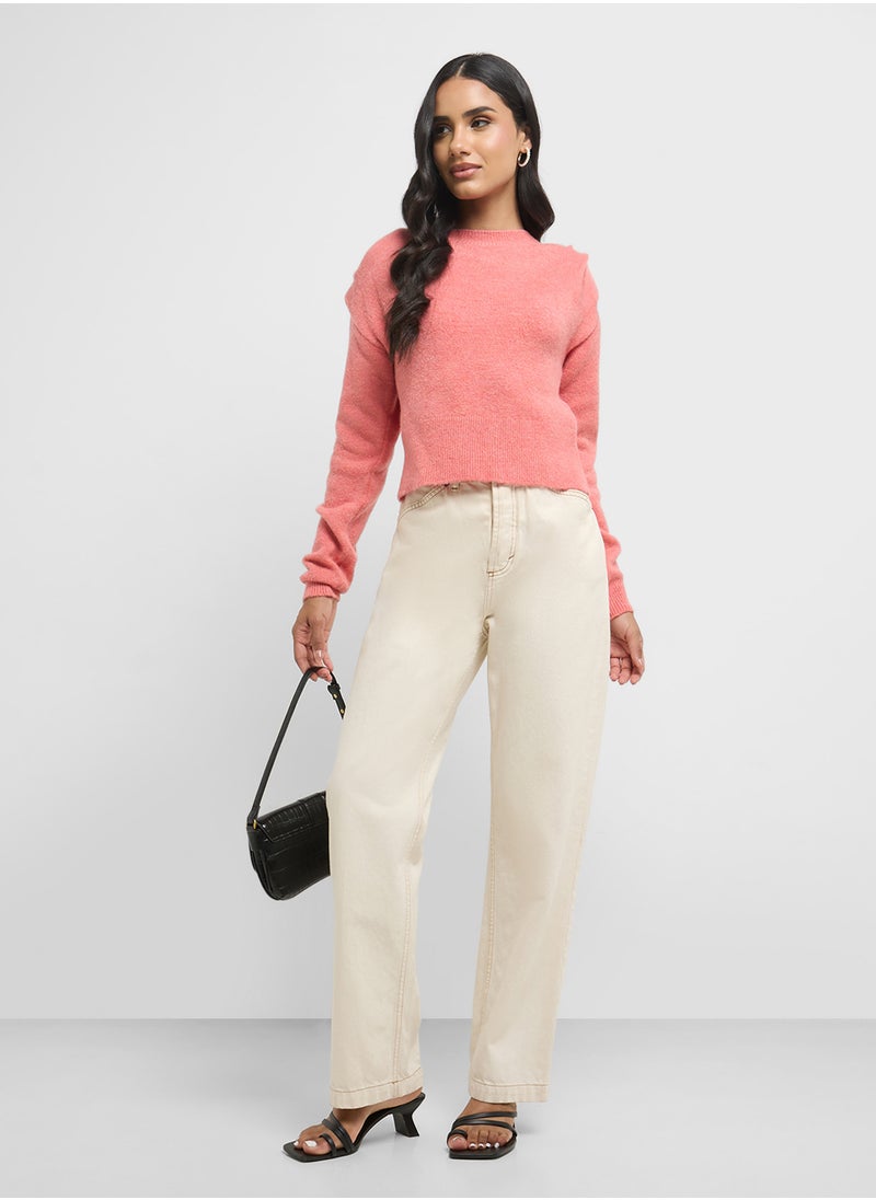 VERO MODA Round Neck Knitted Sweater  - Image 4