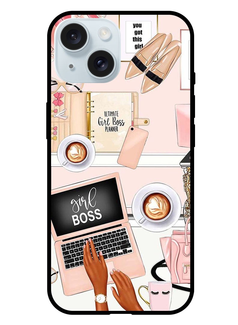 Theodor Protective Case Anti Scratch Shock Proof Bumper Cover For iPhone 15 Plus Girl Boss Item - Image 1