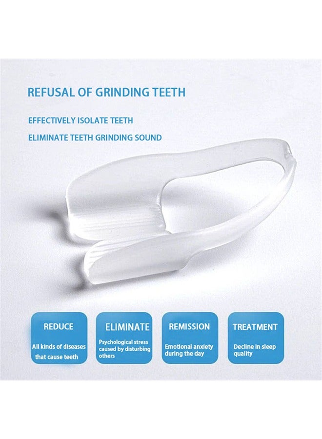 حياة مجنونة واقي الفم المريح، إيقاف طحن الأسنان، حامي الأسنان الشفاف، حماية الفم أثناء الليل، واقي الفم للنوم، تخفيف الألم في عضلات الفك - Image 4