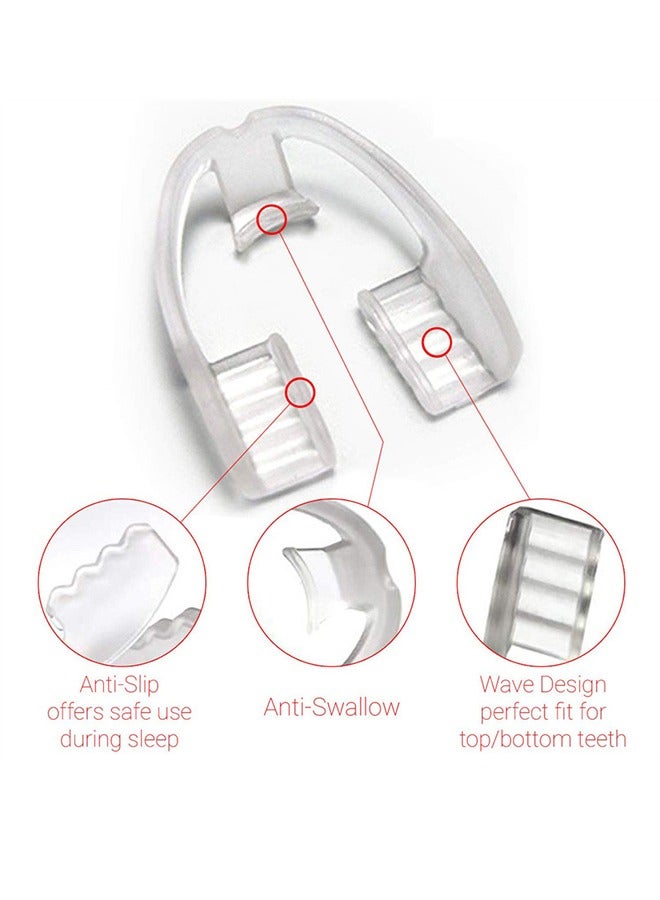حياة مجنونة واقي الفم المريح، إيقاف طحن الأسنان، حامي الأسنان الشفاف، حماية الفم أثناء الليل، واقي الفم للنوم، تخفيف الألم في عضلات الفك - Image 5