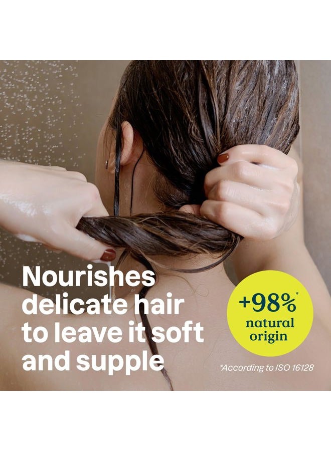 HEY GIRL NUTRITION Hair Conditioner for Sensitive Dry Scalp, Dry and Damaged Hair, Soothing Oat, Naturally Derived Ingredients, Dermatologically Tested, Vegan Detangler, Nourishing, 8 Fl Oz - Image 3