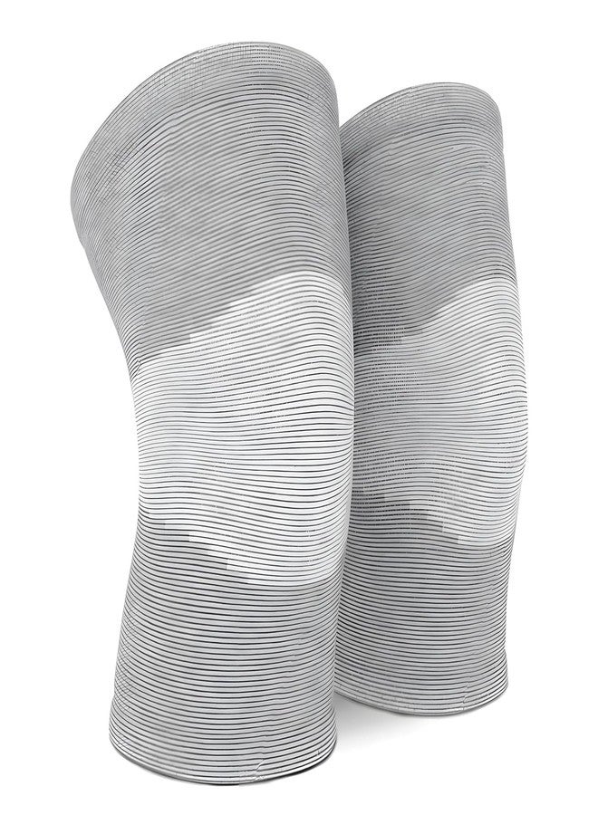 Bamboo Yarn Knee Brace for Men and Women - Knee Pain, Gym, Running, Basketball, Meniscus Tear, Sports, Joint Pain Relief, Injury Recovery Pack Of 2 (XL) - Image 1
