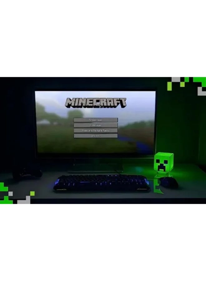 ZERIFAM Minecraft Light, Minecraft Creeper Night Light with Sounds, USB Night Light, Safe Durable LED Desk Lamps, Handheld Night Light for Kids Bedrooms , Gamer Décor, Study Desks - Image 3