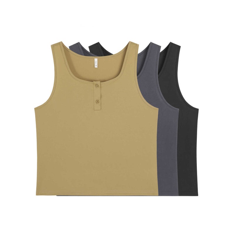 Plus Size Solid Camisole Tank Top Black  - Image 1