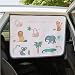 BEBEDECO Magnetic Car Sun Shade Curtain for Side Window Sun Blocker and UV Protector for Baby Kids and Pets Universal Fit with Builtin Magnets for SteelFramed Door Animal Friends - Image 2