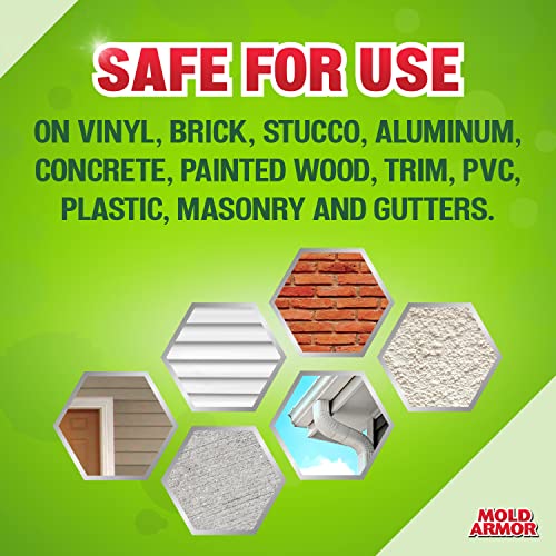 mold armor مOLD ARMOR 64 أونصة. غسيل المنزل E-Z - منظف الطوب، الخرسانة، الزخرفة والواجهة - Image 4