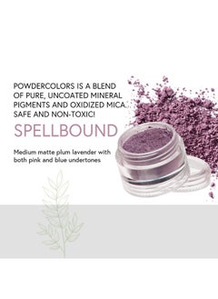 Honeybee Gardens Powdercolors Clean Mineral Eye Shadow Spellbound (Medium Matte Plum Lavender With Both Pink And Blue Undertones) ; Versatile, Portable, & Skinfriendly, 2G  - Image 3