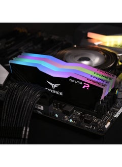 TeamGroup TeamGroup T-Force Delta RGB 2x8GB 3600MHz (3600MT/s) CL18 Black, 16GB DDR4 RAM Kit, Desktop Gaming Memory, Metal Heatsink, ARGB Sync, XMP 2.0, for Intel/AMD CPU, High Performance Low Latency Module  - Image 2