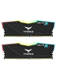 TeamGroup TeamGroup T-Force Delta RGB 2x8GB 3600MHz (3600MT/s) CL18 Black, 16GB DDR4 RAM Kit, Desktop Gaming Memory, Metal Heatsink, ARGB Sync, XMP 2.0, for Intel/AMD CPU, High Performance Low Latency Module  - Image 1