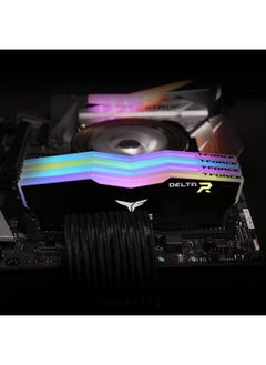 TeamGroup TeamGroup T-Force Delta RGB 2x8GB 3600MHz (3600MT/s) CL18 Black, 16GB DDR4 RAM Kit, Desktop Gaming Memory, Metal Heatsink, ARGB Sync, XMP 2.0, for Intel/AMD CPU, High Performance Low Latency Module  - Image 4