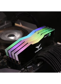 TeamGroup TeamGroup T-Force Delta RGB 2x8GB 3600MHz (3600MT/s) CL18 Black, 16GB DDR4 RAM Kit, Desktop Gaming Memory, Metal Heatsink, ARGB Sync, XMP 2.0, for Intel/AMD CPU, High Performance Low Latency Module  - Image 3