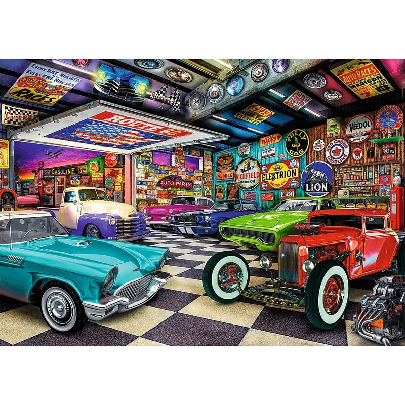 Trefl - Tea Time: Car Collector's Garage Premium Puzzle 1000 Pieces - 10845 - Image 2