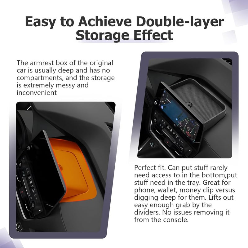 LUWU Dashboard Storage Tray for 2024-2025 Toyota Grand Highlander - Image 4