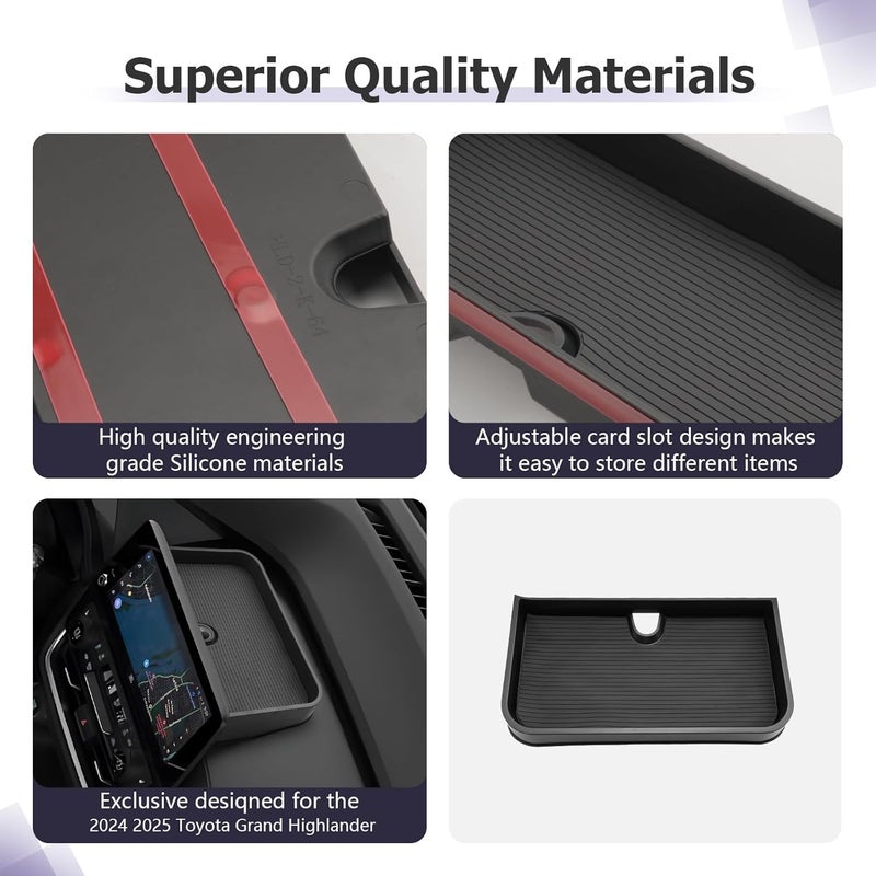 LUWU Dashboard Storage Tray for 2024-2025 Toyota Grand Highlander - Image 5
