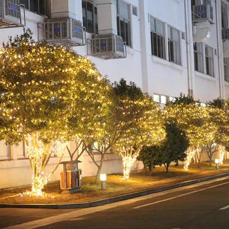 Gesto 20 متر أضواء سلسلة LED – قابس AC مقاوم للماء سلك نحاسي ضوء خيالي أصفر لتزيين المنزل، عيد الميلاد، الحديقة، ديبافالي وأضواء تزيين ديوالي لشرفة خارجية - أبيض دافئ - Image 4