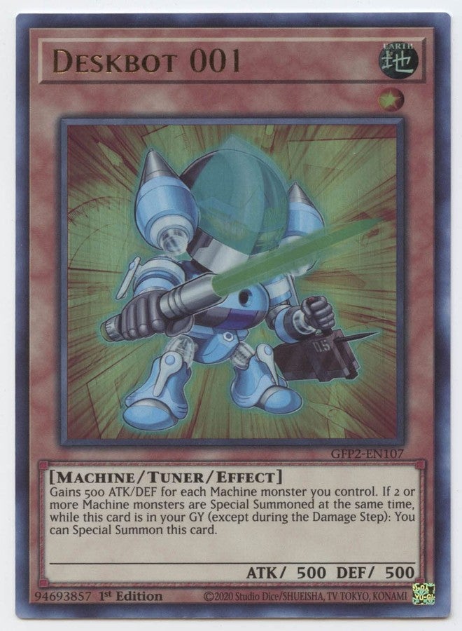 Deskbot 001 - GFP2-EN107 - Ultra Rare - 1st Edition