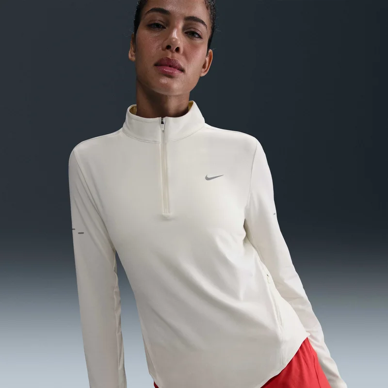 Nike White Women's Swift Dri-FIT UV 1/4-Zip Running Top for Women | Best Price UAE