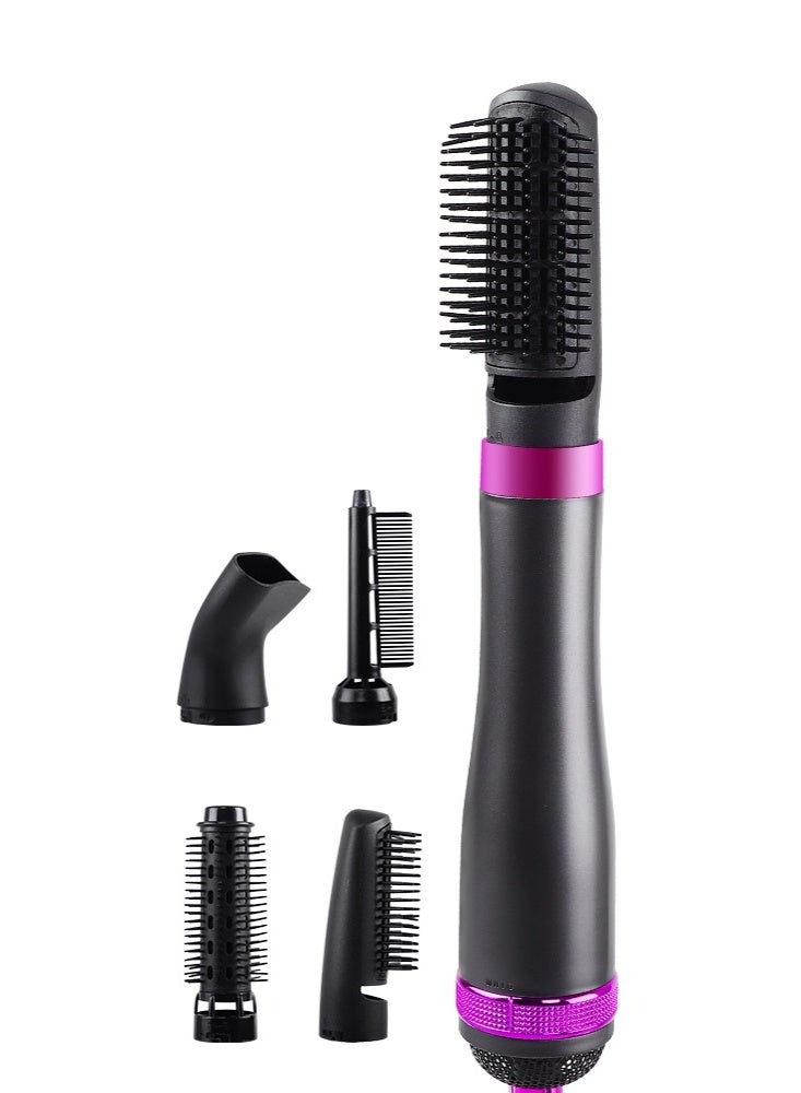 5 in 1 Ionic Travel Hair Dryer & Styler-Professional Straightener Curler & Hot Air Brush MultiColor - Image 1