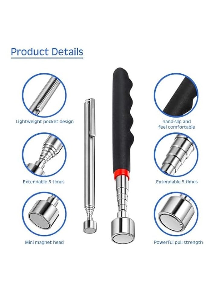PROMASS Telescoping Magnetic Pickup Tools, Include 20 lb Magnetic Tool and 3 lb Telescoping Magnet Stick Gadget for Hard to Reach Places, Suitable for Birthday, Father’s Day Gift(2 Pieces)  - Image 5