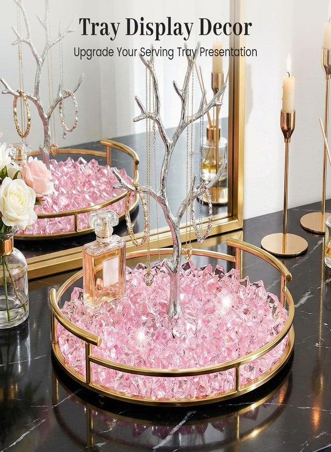 DomeStar 550PCS Small Pink Vase Fillers, Acrylic Fake Ice Rocks Pink Gems Crystals Diamonds for Table Centerpiece Fish Tank Table Scatter Photography Props Display Decor (0.4 * 0.6) - Image 5