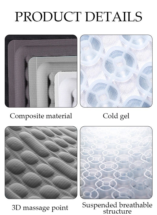 DUNISO Car seat Cushion for Gel Seat Cushion, Cooling Seat Cushion with Non-Slip Office Chair Gel Seat Cushion Home Wheelchair Seat Cushion Soft and Breathable Fits Car, SUV, Pickup Truck - Image 3