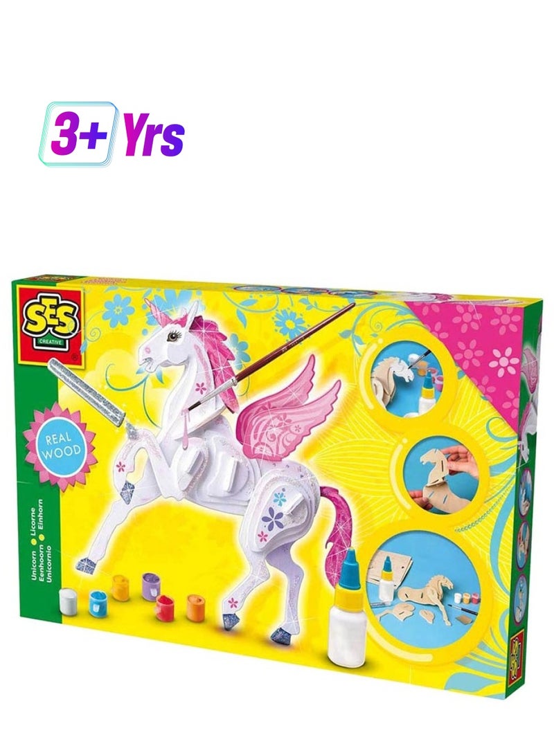 SES Creative -  Unicorn Toy 9 Pieces Set - Image 1
