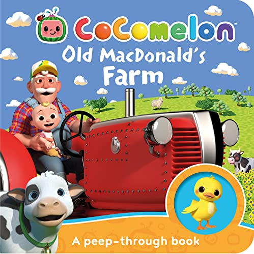 Official Cocomelon Old Macdonalds Farm A Peepthrough Book