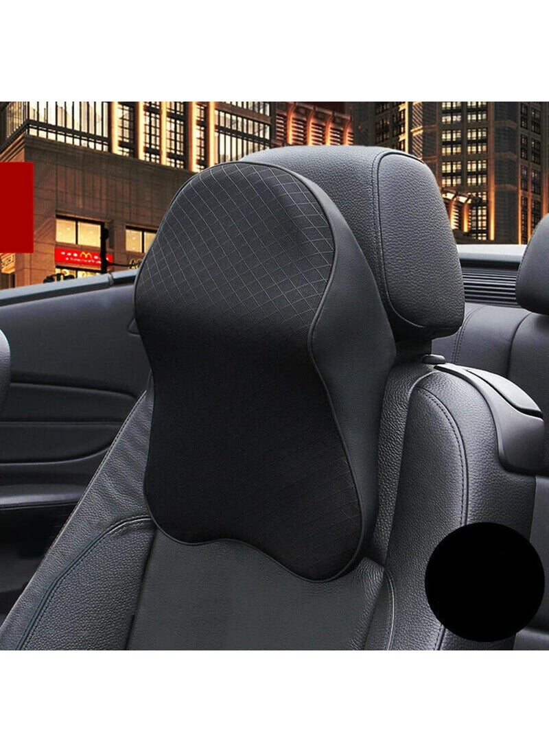 HAPPINZO HAPPINZO Neck Pillow 93 Ergonomic Support for Neck Head Car Neck Pillow Relieves Pain and Stiffness Adjustable Strap Breathable Comfy Ideal for Long Drives Travel Black Color L115W10_H45  - Image 4