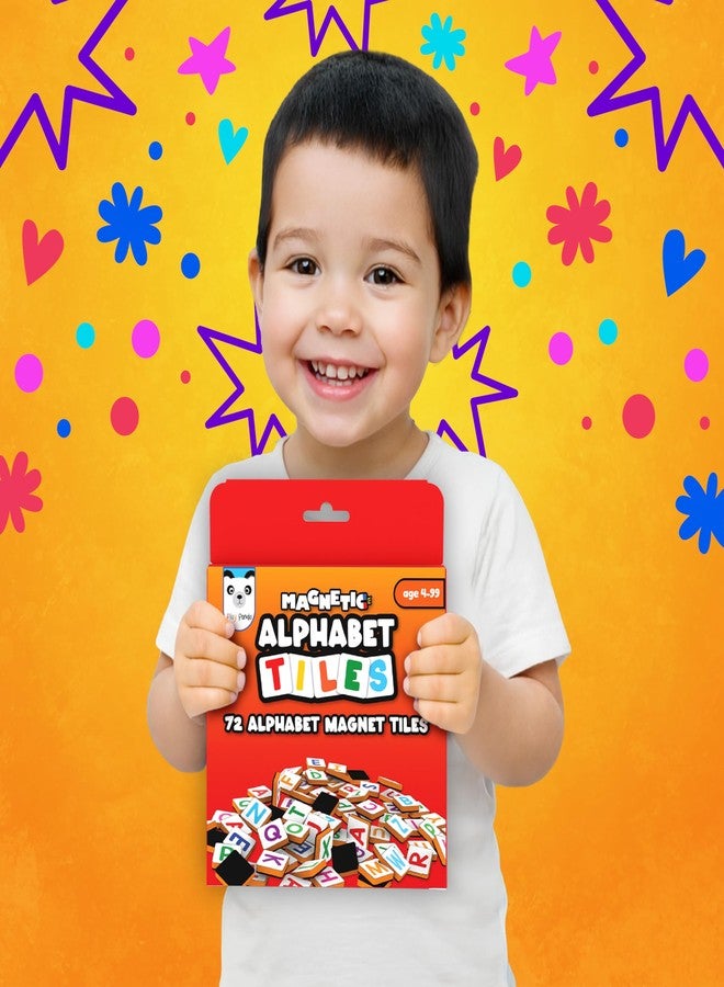 PLAY PANDA Magnetic Alphabet Tiles for Kids with 72 Alphabet Magnets - Image 5