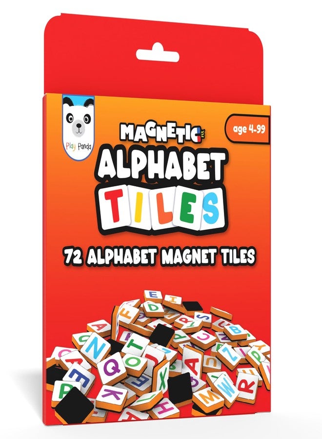 PLAY PANDA Magnetic Alphabet Tiles for Kids with 72 Alphabet Magnets - Image 1