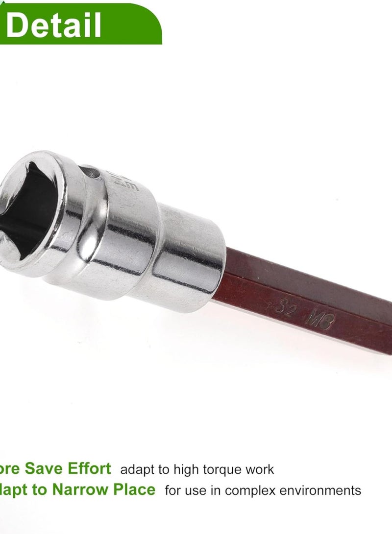 GGOOT Universal 100mm Impact Socket Durable Hardware Tool Chrome Vanadium Steel 1 Pcs 12 Point 8mm for Car Motorcycle Dirtbike Repair 12.5mm Drive  - Image 5