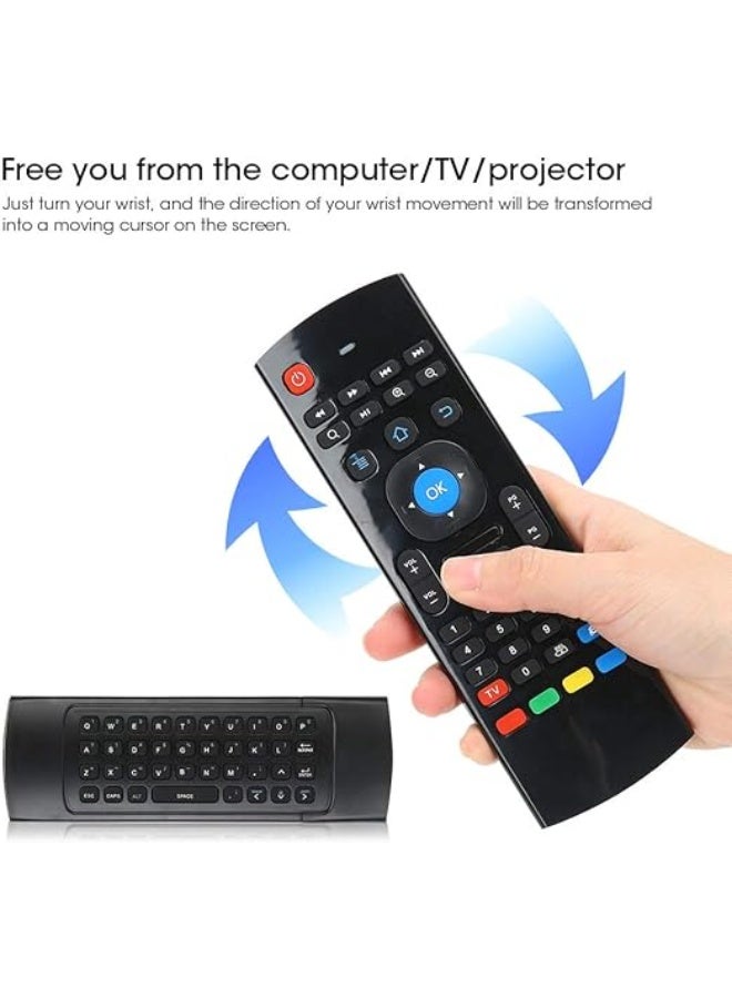 2.4G Wireless Air Mouse Remote Control with Mini Keyboard & Motion Sensor – MX3 Fly Mouse for Android TV Box, Smart TV, PC, Laptop & Projector - Image 3