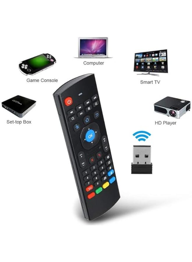 2.4G Wireless Air Mouse Remote Control with Mini Keyboard & Motion Sensor – MX3 Fly Mouse for Android TV Box, Smart TV, PC, Laptop & Projector - Image 5