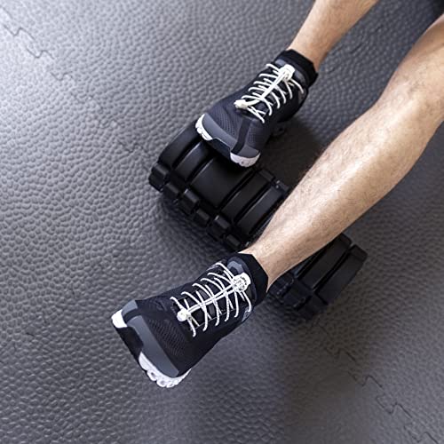 Lock Laces (Elastic No Tie Shoe Laces (Pack of 3) (White-Blue-Gray) - Image 5