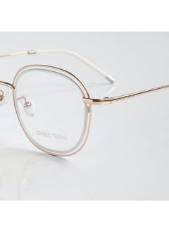CHRIS TERNI نظارة طبية بإطار دائري للنساء من كريس تيرني 78A0030-C1  - Image 3