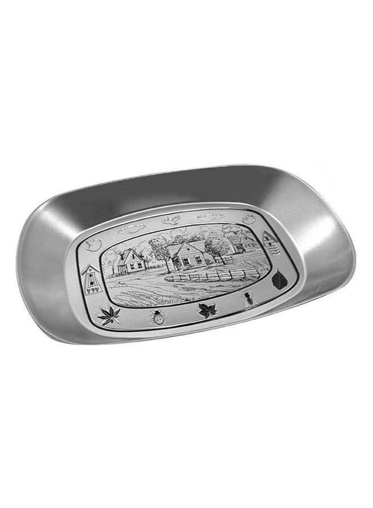 Perfii Barbecue Plate Outdoor Kitchen Camping Travel Portable Dinnerware Food Container - Image 1