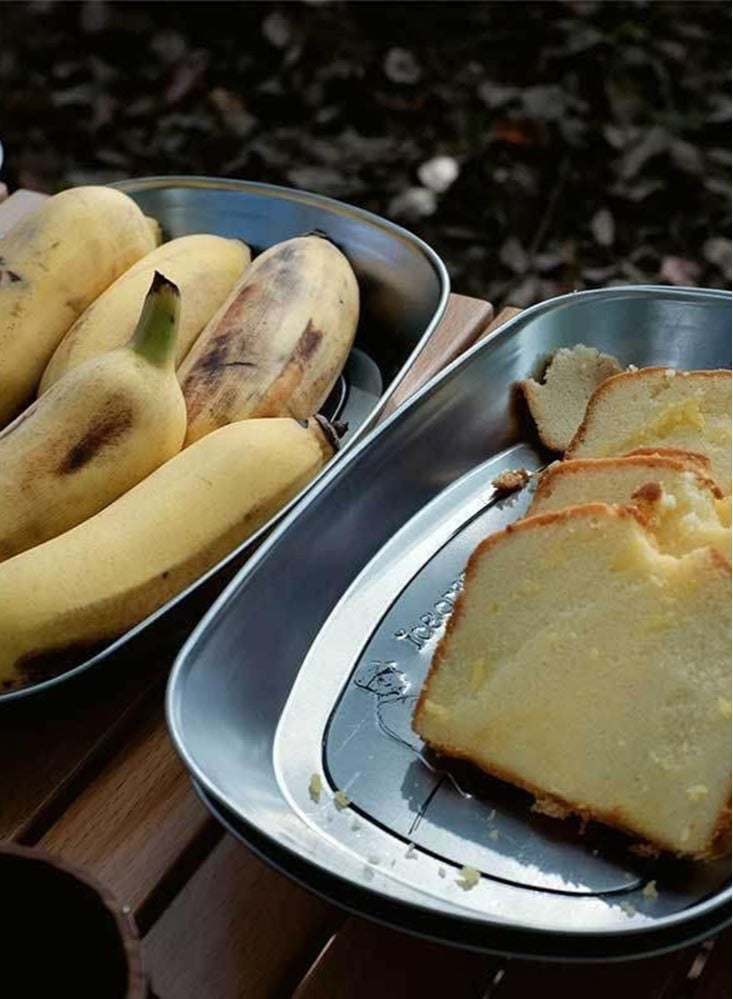 Perfii Barbecue Plate Outdoor Kitchen Camping Travel Portable Dinnerware Food Container - Image 5