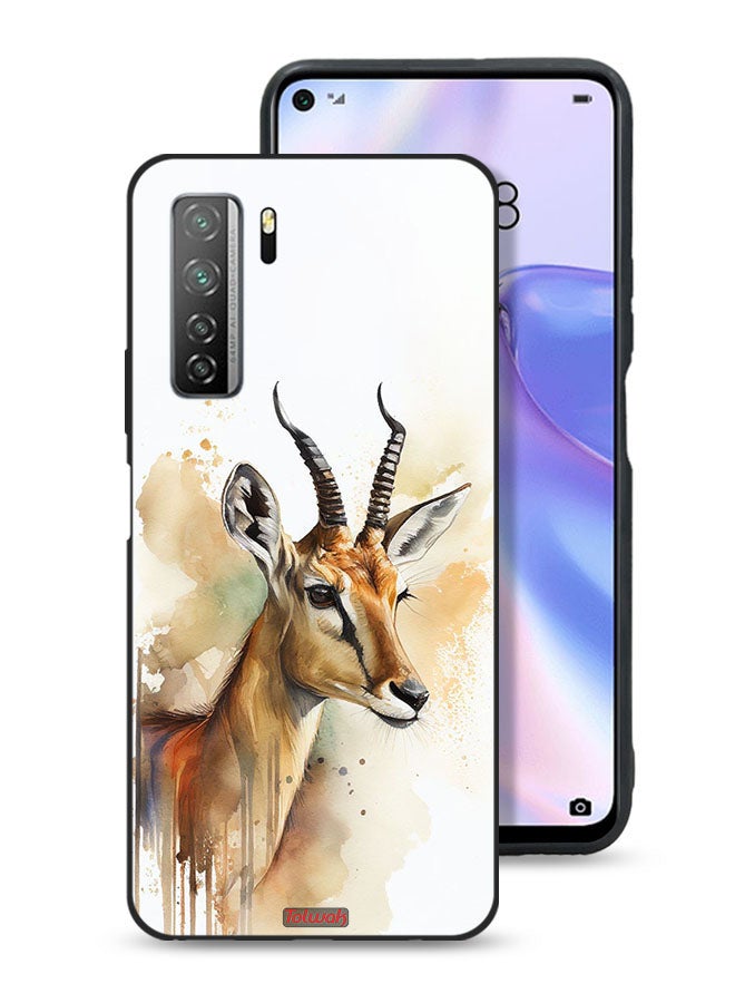 Tolwak Huawei nova 7 SE 5G Protective Case Cover Deer Abstract Art - Image 1