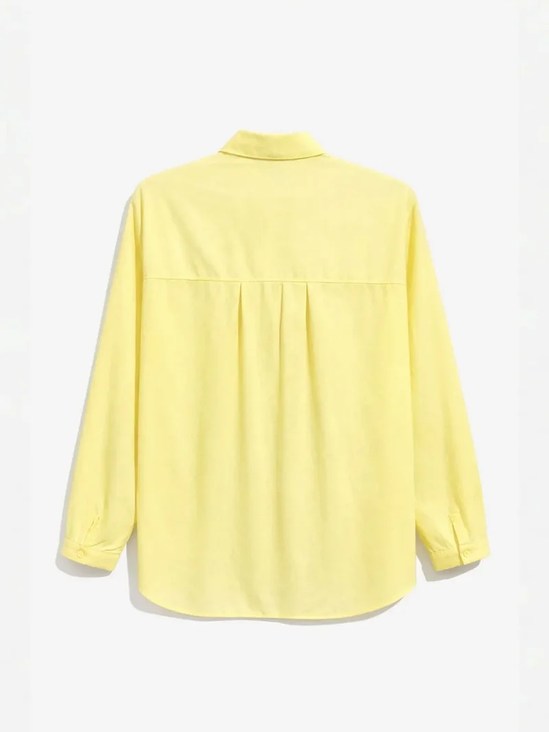 ميكسراي Mixray Long Sleeve Button-Up Shirt with Pocket
