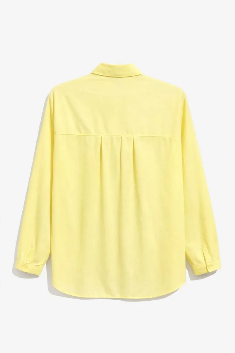 ميكسراي Mixray Long Sleeve Button-Up Shirt with Pocket