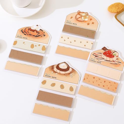 Coslifestore - Sticky Notes Set 12 Designs Pack of 360 Sheets Cute Memo Pads Ideal for Notes, Organization, and Reminders Also Used in journaling, Scrapbooking, School, Office, and Crafts -Stationery - Image 2