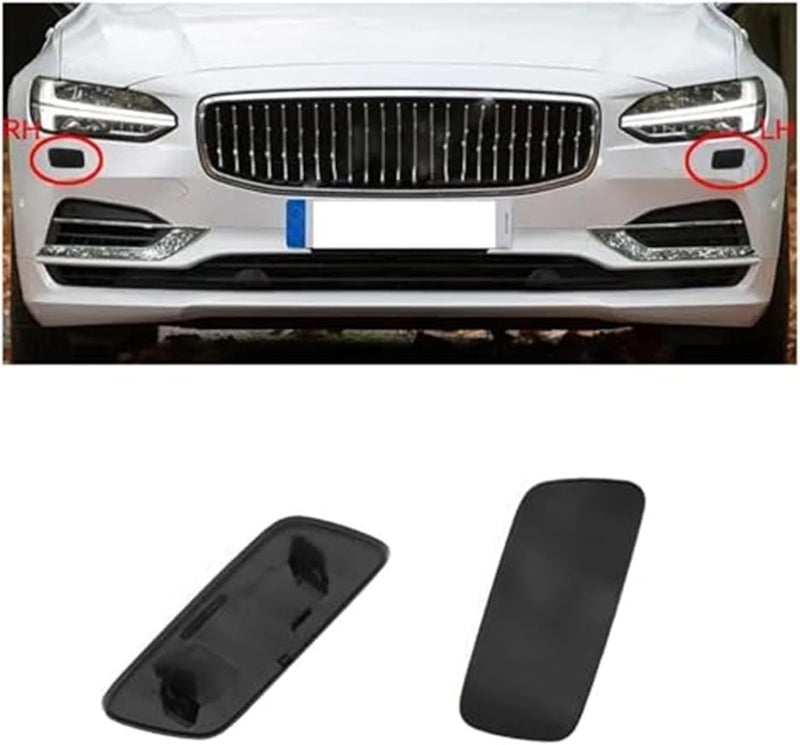 Wivplex Headlight Washer Nozzle Cover Caps for Volvo - Image 2
