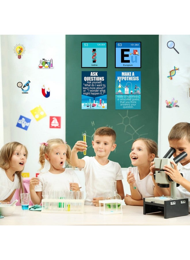 Zonon 27 Pieces Science Bulletin Board Set Laminated Scientist Posters Classroom Decoration Banner Classroom Wall Decoration For Teachers Science Lab Cutouts School Bulletin Board Office Party Supplies - Image 3