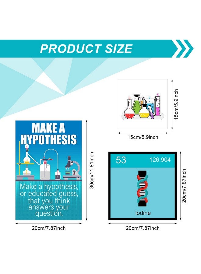 Zonon 27 Pieces Science Bulletin Board Set Laminated Scientist Posters Classroom Decoration Banner Classroom Wall Decoration For Teachers Science Lab Cutouts School Bulletin Board Office Party Supplies - Image 2