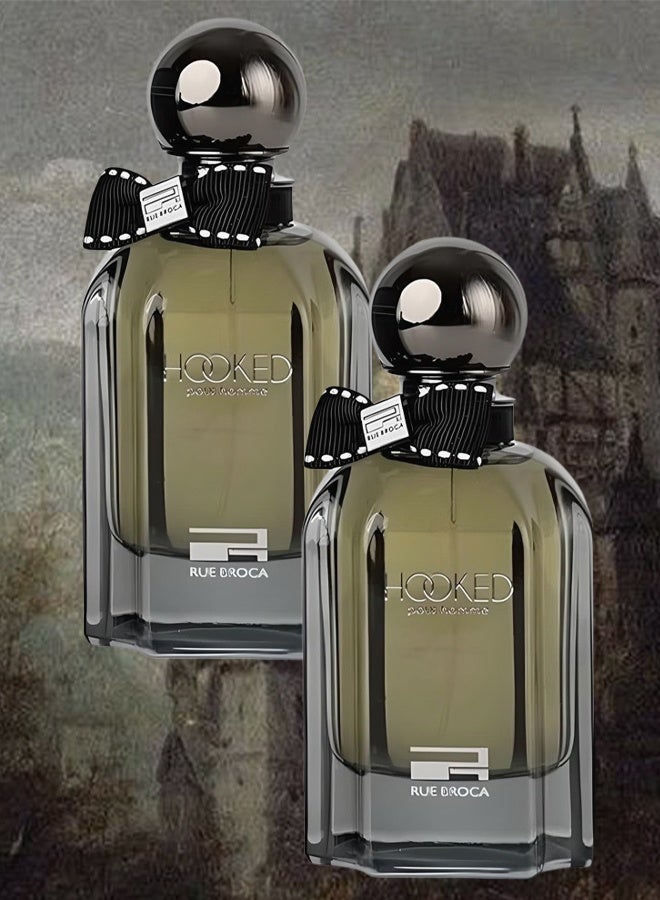 RUE BROCA 2 Pieces Hooked Perfume For Men 100ml EDP - Image 1