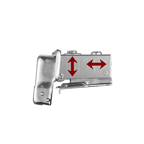 JQK Cabinet Door Hinges Soft Closing, 1/2" Partial Overlay Cupboard Door Hinge for Face Frame Cabinets, Metal 20 Pack, CH300-SN-P20 - Image 4