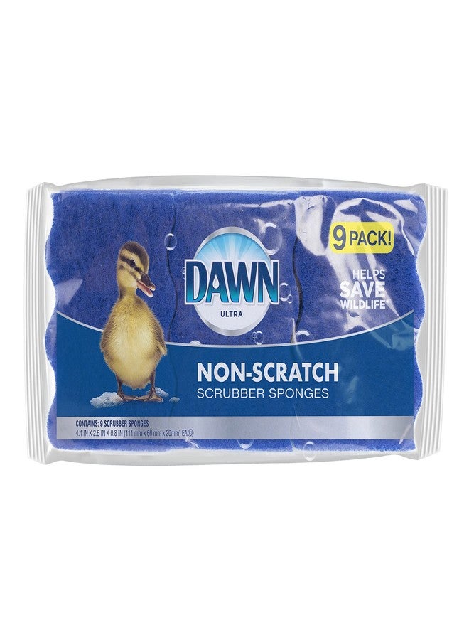 Dawn Non-Scratch Kitchen Dish Sponges, Blue (Pack of 9) - Image 1