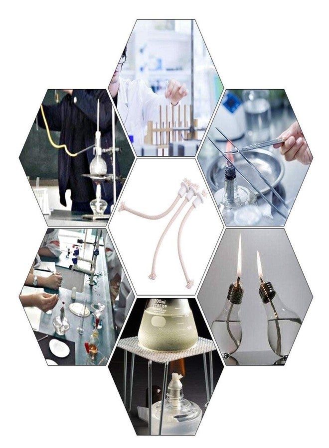 Maxmartt 7Pcs Wine Bottle Oil Lamp Set - Ceramic Holders, Torch, Kerosene Wick, Fiber Glass Heat-Resistant - Image 3